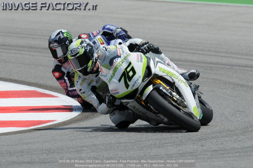 2010-06-26 Misano 2833 Carro - Superbike - Free Practice - Max Neukirchner - Honda CBR1000RR